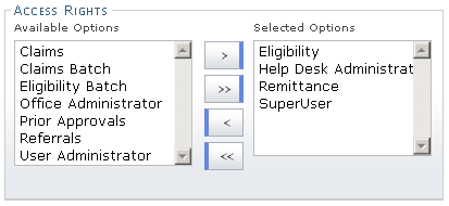 Cross Select User Control
