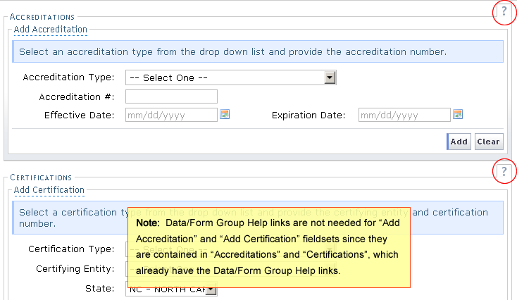 Data/Form Group Help