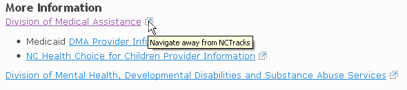 Off-Site Link Indicator