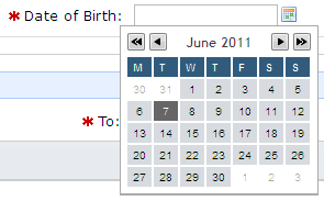 Enter Date by Mouse Entry